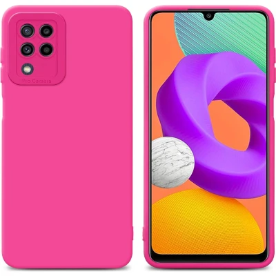 Afbeelding van Cadorabo Hoesje geschikt voor Samsung Galaxy M22 / M32 4G in Fluid HOTPINK Beschermhoes gemaakt van flexibel TPU silicone Cover Case