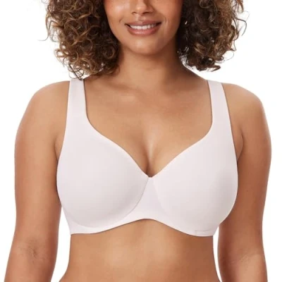 Afbeelding van DELIMIRA AISILIN Dames Plus Size Naadloze Minimizer BH, Kokoswit