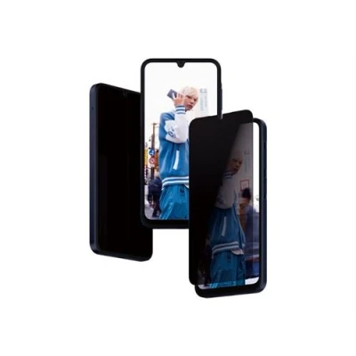 Image de Verre Trempé Samsung Galaxy A25: PanzerGlass Privacy Ultra Wide Fit Anti Bacterial Screenprotector incl. applicator