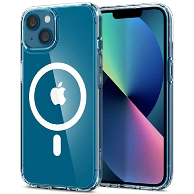 Afbeelding van Spigen Ultra Hybrid (magnetische ring) TPU met Air Cushion hoesje voor iPhone 13 transparant