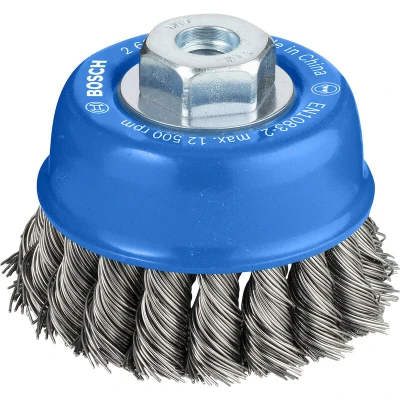 Afbeelding van Bosch Accessories 2608622063 Komborstel, gevlochten draad, 0,5 mm, 75 12.500 omw/min, M 10 1 stuk(s)