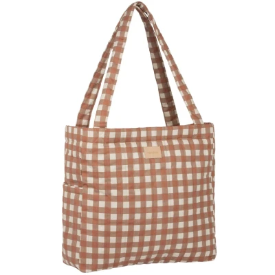 Afbeelding van Nobodinoz luiertas hyde park terracotta checks