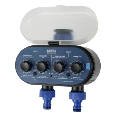 Afbeelding van Aqua Control C4011 Bewateringstimer, geschikt voor alle soorten klauwen, druk 0,5 tot 6 bar, met 2 onafhankelijke uitgangen, medium: 10 x 20 cm