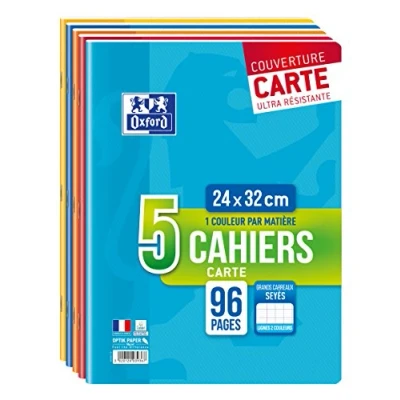 Afbeelding van Oxford 400019501 oefenboek, 24 x 32 cm, 96 pagina&#039;s, 5 stuks (willekeurige kleur)