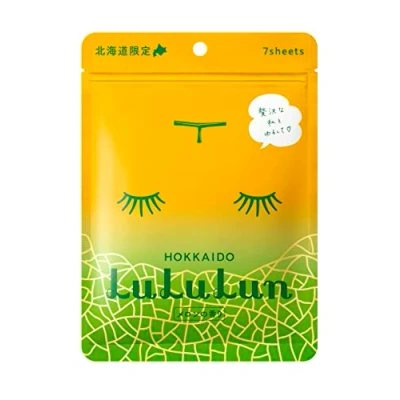 Afbeelding van Lululun Premium Sheet MASK Hokkaido Melon 7PACK Masker, Maat: 108 ml,
