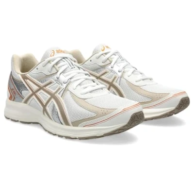 Afbeelding van Asics Sportstyle JOG 100S Unisex Sneakers laag, Maat: 45, White/greige Imitatieleer/ textiel