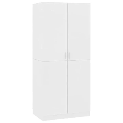 Image de vidaXL Garde robe Blanc 80x52x180 cm Bois d’ingénierie800621