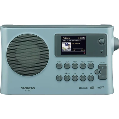 Afbeelding van Sangean WFR 28BT Internetradio DAB+, FM WiFi, Bluetooth, AUX Acculaadfunctie, Spotify Lichtblauw