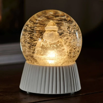 Afbeelding van Sirius Santa Sneeuwbol Met LED Verlichting 14,5 Cm Transparant