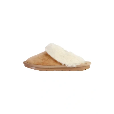 Afbeelding van SCHOLL BRIENNE Microfibre+synthetic fur Womens Beige FALSO Slippers Maat 39