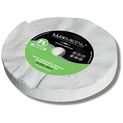 Afbeelding van Lux Metal Polijstschijf Uitstekend op alle metalen (Ultra Soft 200mm) Ideaal Voor aluminium, roestvrij staal, messing, koper, brons, ijzer, chroom gebruik met schuurpasta
