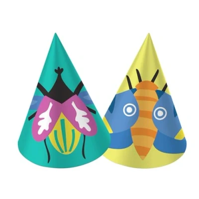 Afbeelding van Folat Feesthoedjes buzzing bugs 6 stuks