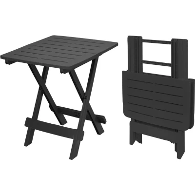 Afbeelding van Tuintafel Gardalux 72 x 79 70 cm (Inklapbaar, Antraciet)