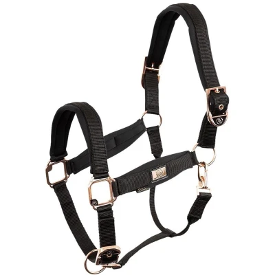 Afbeelding van BR halster Rose Gold Cob Zwart