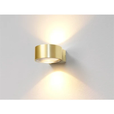 Afbeelding van Artdelight Wandlamp LED Hudson Mat Goud IP54