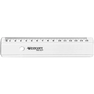 Afbeelding van Westcott plastic lat 15 cm