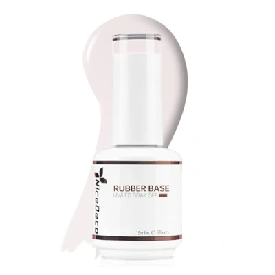 Image de Nicedeco Rubber Base Gel 15ml Vernis à ongles Semi Permanent UV LED Nude Nail Polish, Réparation et Renforcement des 19