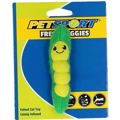 Afbeelding van Fresh Veggies Peapod Speelgoed voor katten Kattenspeelgoed Kattenspeeltjes