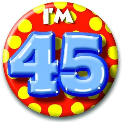 Afbeelding van Paperdreams Button Klein I&#039;m 45