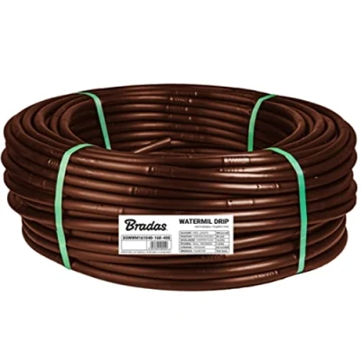 Afbeelding van Bradas Druppelslang 16mm 1,0mm 33cm 1,6l/h 100m bruin