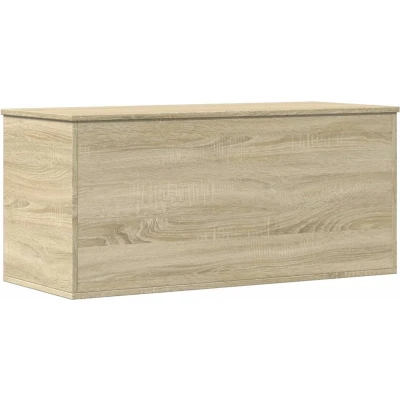Afbeelding van vidaXL Opbergbox 100x42x46 cm bewerkt hout sonoma eikenkleurig