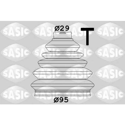 Afbeelding van SASIC 1906027 Aandrijfashoes Wielzijde Thermoplastic VOLKSWAGEN: GOLF 4, 5, 6, SEAT: Ibiza 3, Leon II Hatchback, SKODA: Fabia 2