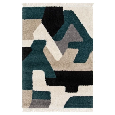 Afbeelding van Abstract Vloerkleed Atlas Zenith Petrol 160x230 Cm