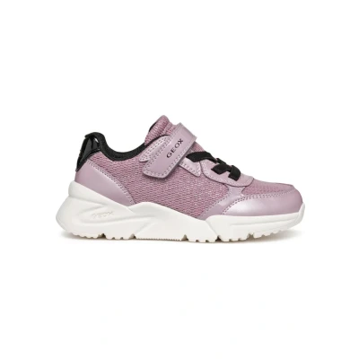 Afbeelding van Geox Sneakers laag voor kinderen, Maat: 35, Dark rose black Kunststof/ textiel