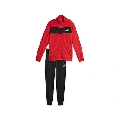 Afbeelding van Puma POLY CL SET Trainingspak, Heren, Maat: Medium, For all time red