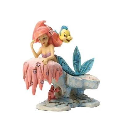 Image de Disney traditions 4037501 figurine ariel sur rocher résine 16 cm