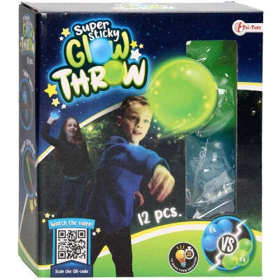 Afbeelding van Toi Toys Glow Throw In The Dark Ballen 12 Stuks