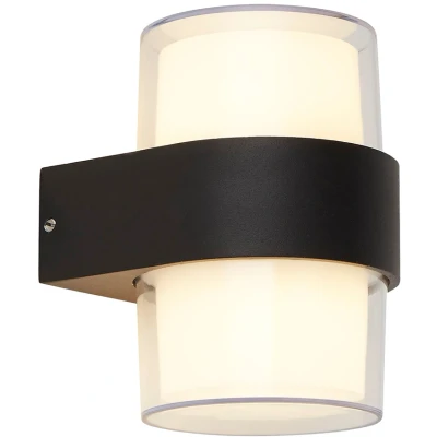 Afbeelding van LED buitenwandlamp Pittsburgh up /downlight rond