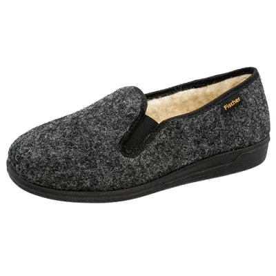 Afbeelding van Fischer Heren grijs donker pantoffels &amp; slippers maat 44