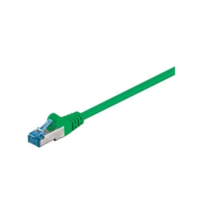 Afbeelding van goobay Verbindingskabel RJ 45 (M) naar 3 m SFTP, PiMF CAT 6a halogeenvrij, gevormd groen