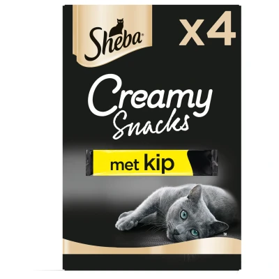 Afbeelding van 11x Sheba Creamy Snacks Kip 4 stuks
