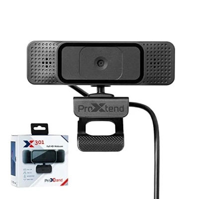 Afbeelding van ProXtend X301 Full HD webcam 5 MP 2592 x 1944 Pixels USB 2.0 Zwart