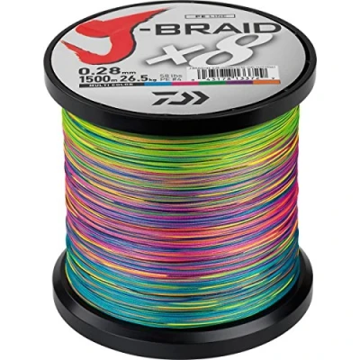 Afbeelding van Daiwa J Braid X8 0.22mm 1500m multi c Gevlochten lijn