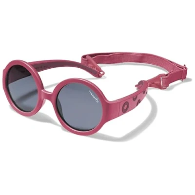 Afbeelding van Mausito Zonnebril voor kinderen, 1 2 jaar, jongens en meisjes, flexibele kinderzonnebril met hoofdband, 100% uv bescherming, BPA vrij, duurzaam licht, Europees design, magenta/bordeaux