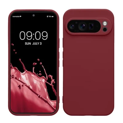 Afbeelding van kwmobile telefoonhoesje geschikt voor Google Pixel 9 Pro Hoesje smartphone Precisie camera uitsnede In bordeaux violet