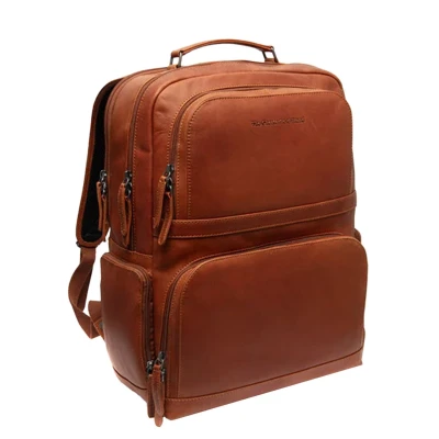 Afbeelding van Leren Rugzak Cognac Lennox 15 Inch Laptopvak The Chesterfield Brand