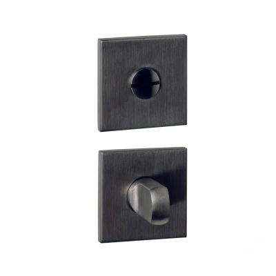 Afbeelding van Intersteel WC sluiting verdekt 53x53x6mm met stift 6 8mm PVD antraciet