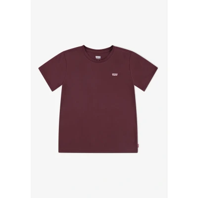Afbeelding van Levi&#039;s Batwing Chest Hit T shirt voor kinderen Girl&#039;s 8A Bruin / Chocolate Truffle