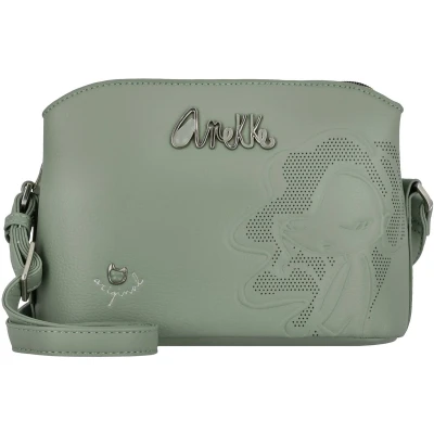 Afbeelding van Anekke Schoudertas Alma Original 3 Compartment Crossbody Bag Multicolor Kaki