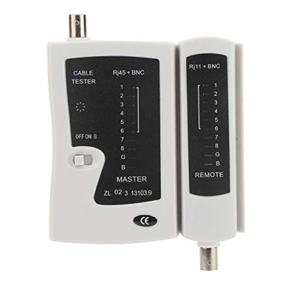 Afbeelding van Kabeltester, YG468B professionele RJ45 + BNC schok en valbescherming, netwerktester/testgereedschap voor het testen van netwerkkabels
