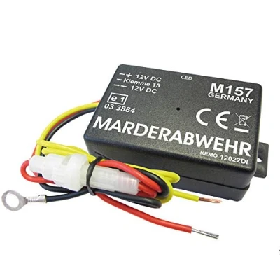 Image de Kemo M157 Répulsif anti martres avec impulsions sonores aiguës d&#039;environ 12 kHz Chasse les hors des voitures, garages. Allumage automatique lorsque la voiture est garée
