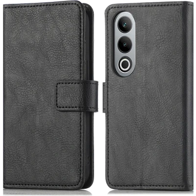 Afbeelding van iMoshion Hoesje Geschikt voor OnePlus Nord CE 4 Met Pasjeshouder Luxe Bookcase Zwart