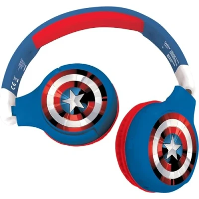 Image de LEXIBOOK AVENGERS Casque 2 en 1 Bluetooth Filaire confortable et pliable pour enfants