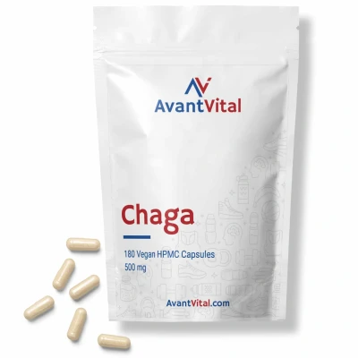 Afbeelding van Chaga 500 mg 180 Vegan Capsules