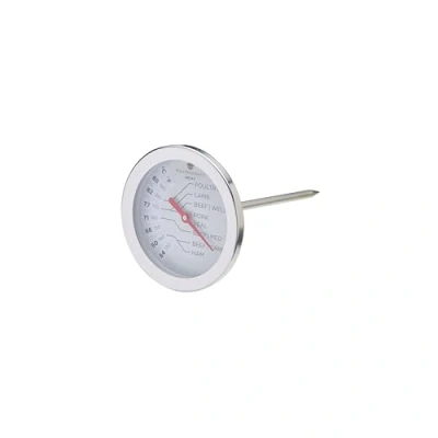 Afbeelding van KitchenCraft MasterClass Grote Vleesthermometer Roestvrij Staal 7,3 x 13,2 Centimeter Zilverkleurig