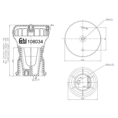 Afbeelding van Febi Bilstein Veerbalg 108034